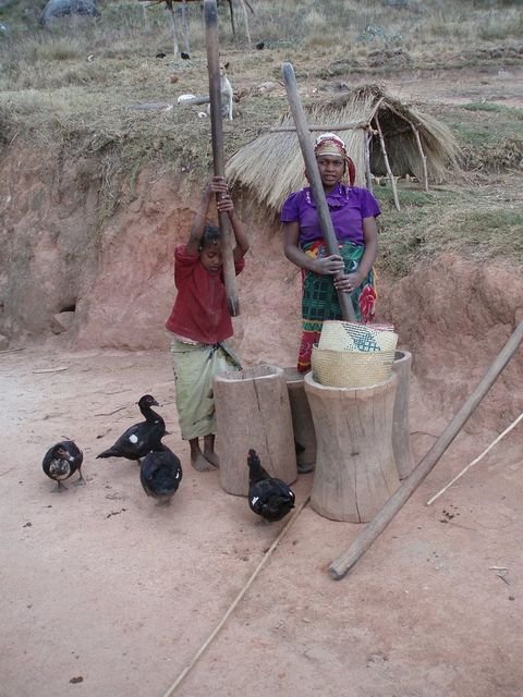 Le point d'eau du village