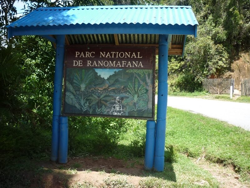 Panneau d'entrée du parc national de Ranomafana